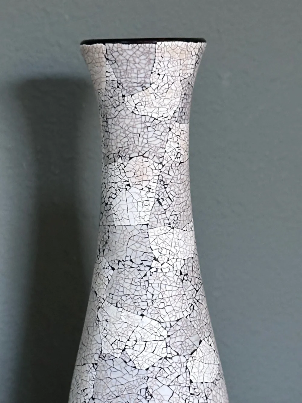 Vintage Handcrafted Asian Mosaic Art Bud Vase
